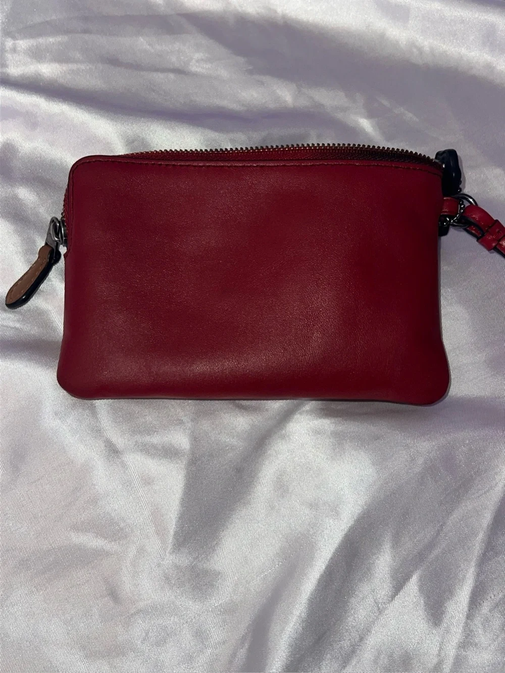 Coach/ Disney limited edition Red Leather Wristlet with Mickey Mouse Accent